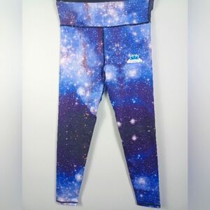 ‼️final must bundle‼️ Lotus Womens Leggings Blue Space Cosmic Print